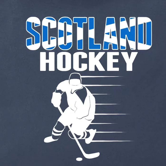 Scotland Ice Hockey Lovers Jersey Scottish Hockey Team Fans Premium Zip Tote Bag