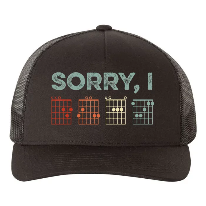 Sorry Idgaf Hidden Message Guitar Chords Music Note Yupoong Adult 5-Panel Trucker Hat