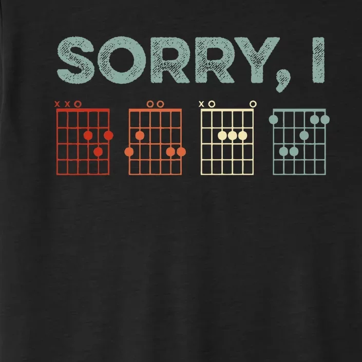 Sorry Idgaf Hidden Message Guitar Chords Music Note ChromaSoft Performance T-Shirt