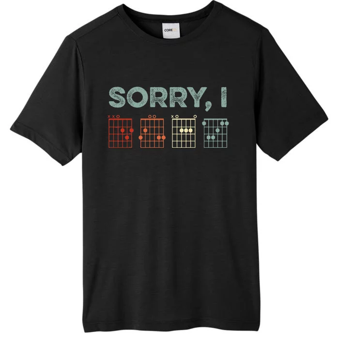 Sorry Idgaf Hidden Message Guitar Chords Music Note ChromaSoft Performance T-Shirt