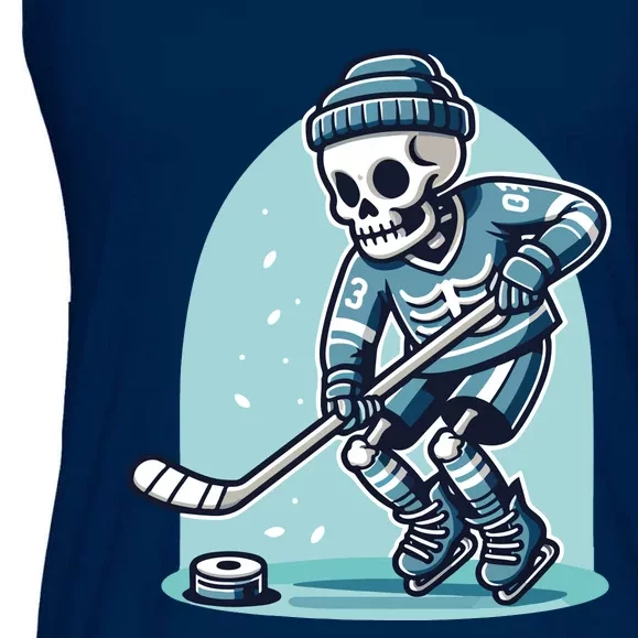 Skeleton Ice Hockey Ladies Essential Flowy Tank