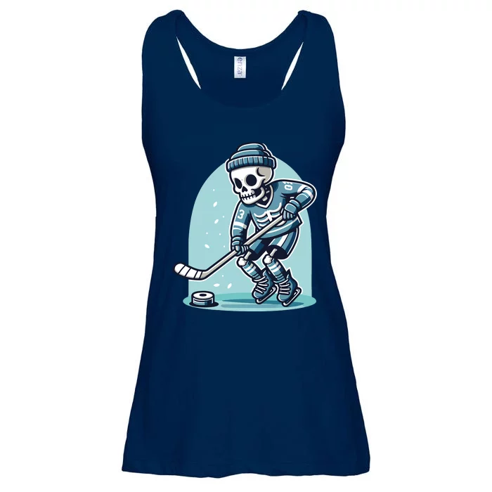 Skeleton Ice Hockey Ladies Essential Flowy Tank