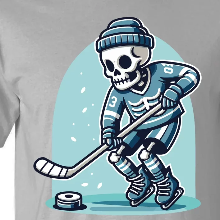 Skeleton Ice Hockey Tall T-Shirt