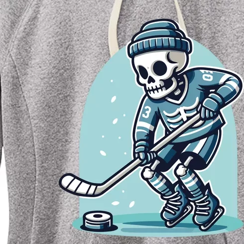 Skeleton Ice Hockey Women's Fleece Hoodie