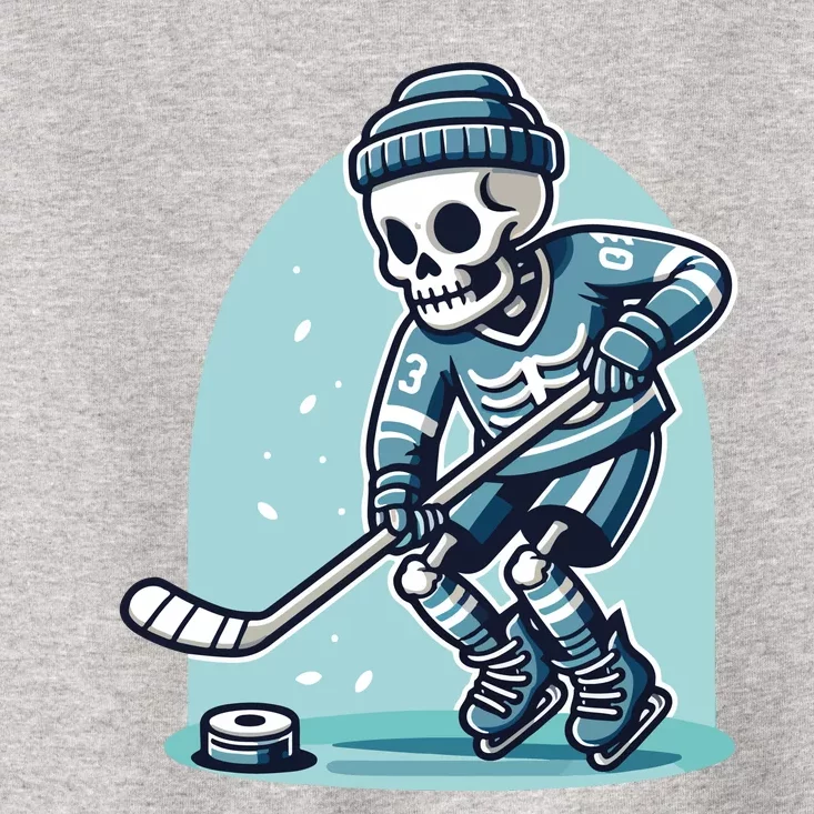 Skeleton Ice Hockey Toddler T-Shirt