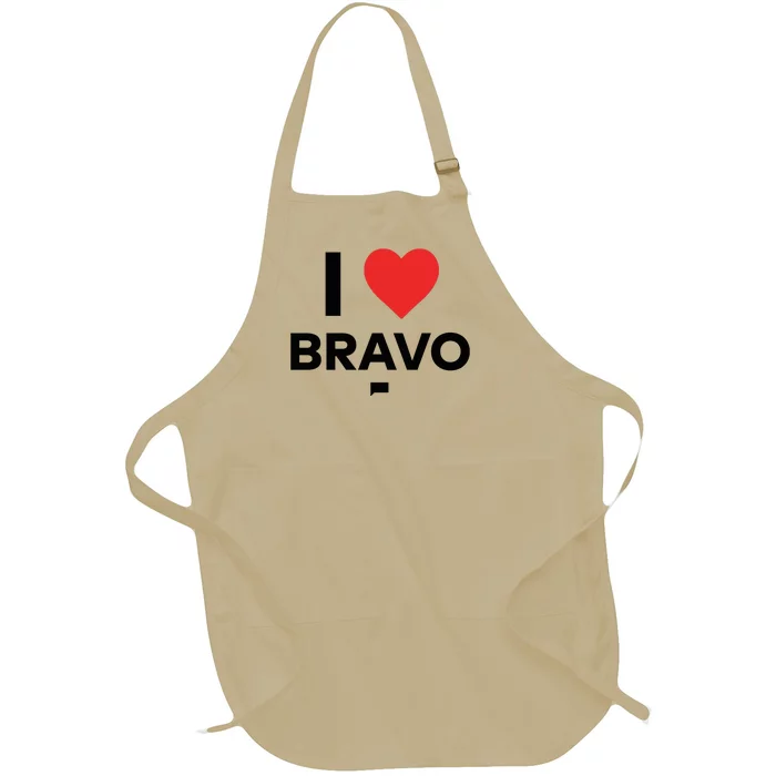 Shopbybravo I Heart Bravo Full-Length Apron With Pocket