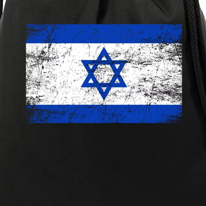 Support Israel I Stand With Israel Israeli Flag Drawstring Bag