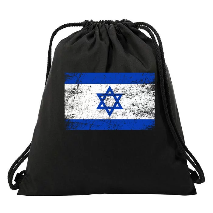 Support Israel I Stand With Israel Israeli Flag Drawstring Bag