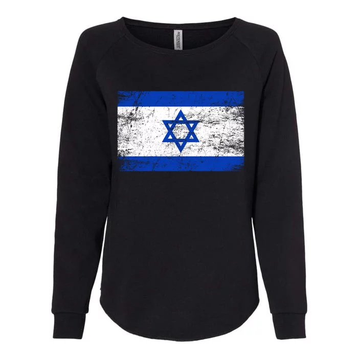 Support Israel I Stand With Israel Israeli Flag Womens California Wash Sweatshirt