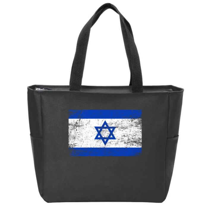 Support Israel I Stand With Israel Israeli Flag Zip Tote Bag