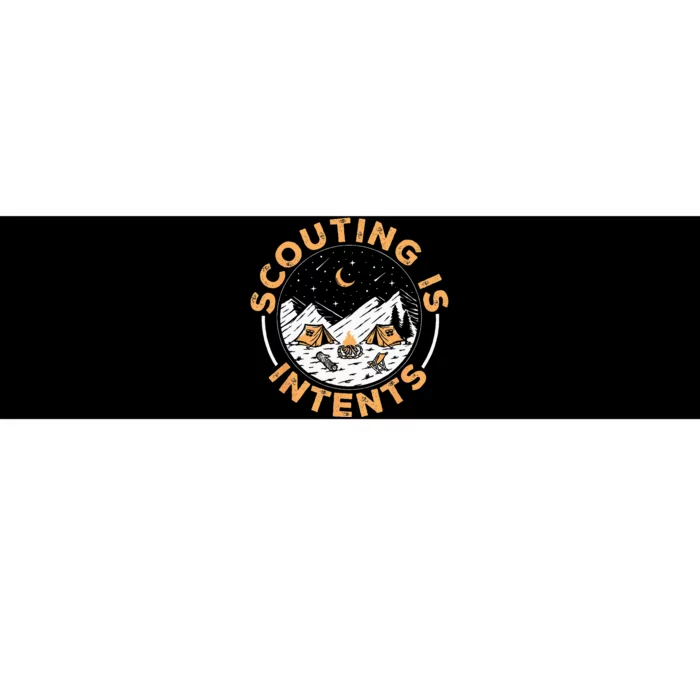 Scouting Is Intents Scout Funny Camping Bumper Sticker