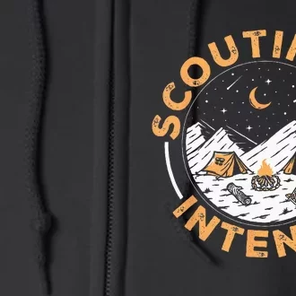 Scouting Is Intents Scout Funny Camping Full Zip Hoodie