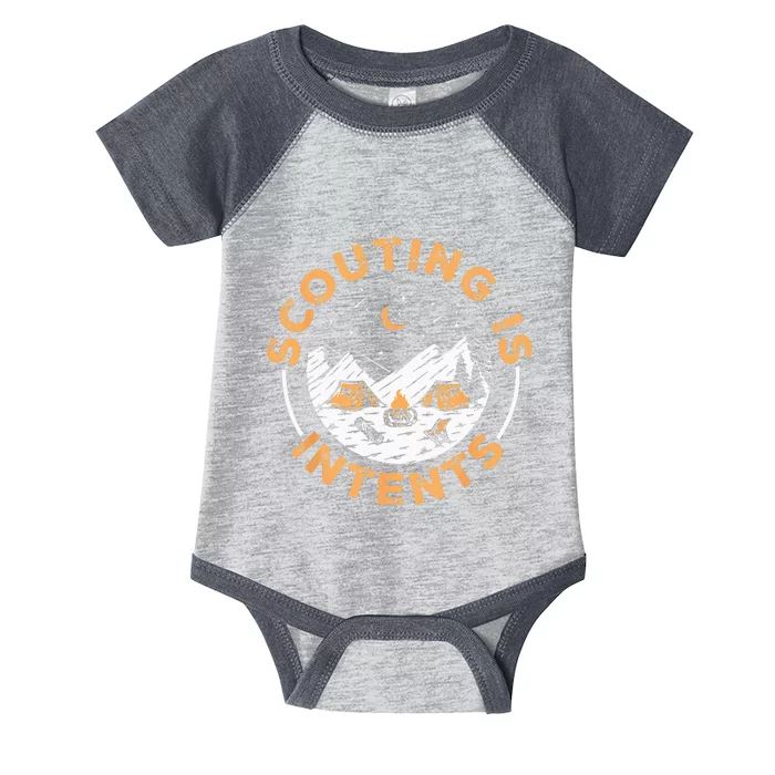 Scouting Is Intents Scout Funny Camping Infant Baby Jersey Bodysuit