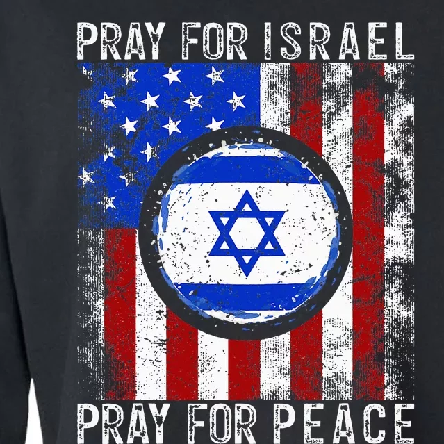 Support Israel I Stand With Israel Pray For Israel Cropped Pullover Crew