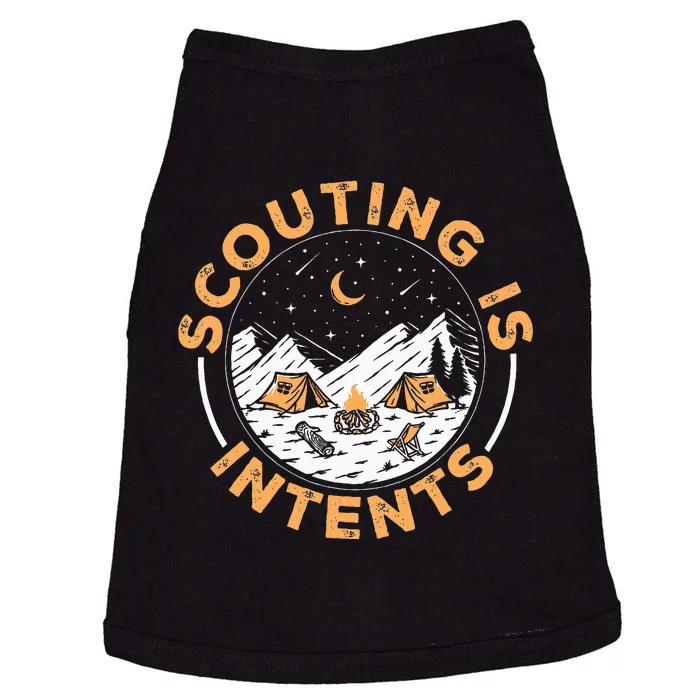 Scouting Is Intents Scout Funny Camping Doggie Tank