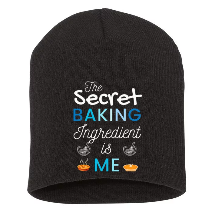 Secret Ingredient Is Me Funny Retro Cooking Baking Short Acrylic Beanie