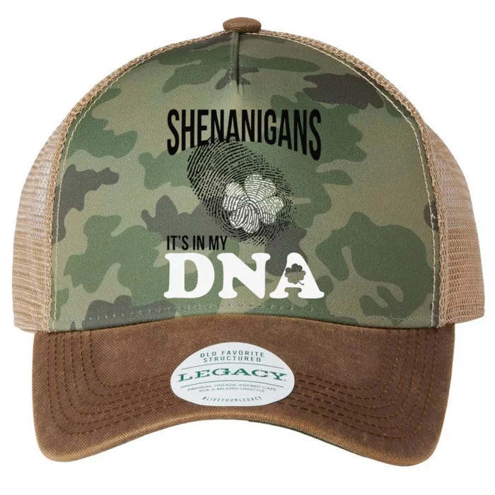 Shenanigans It's In My DNA Green Saint Patricks Day Legacy Tie Dye Trucker Hat