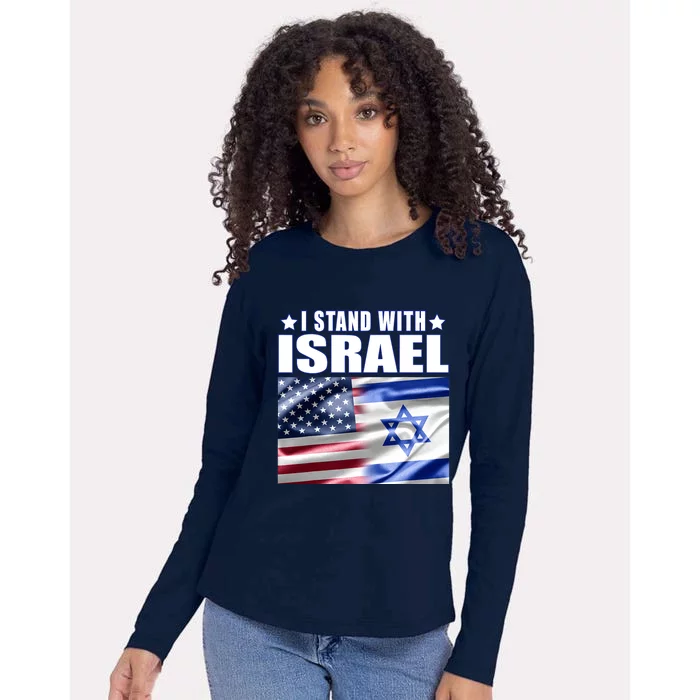 Support Israel I Stand With Israel Womens Cotton Relaxed Long Sleeve T-Shirt