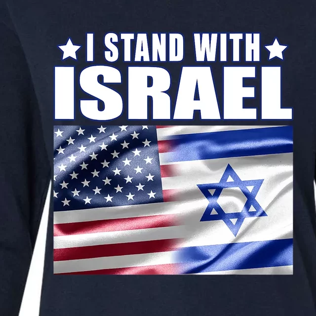 Support Israel I Stand With Israel Womens Cotton Relaxed Long Sleeve T-Shirt