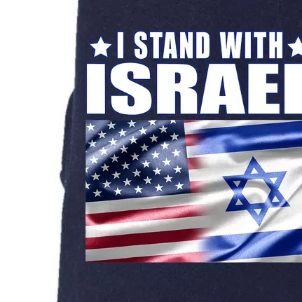 Support Israel I Stand With Israel Doggie 3-End Fleece Hoodie