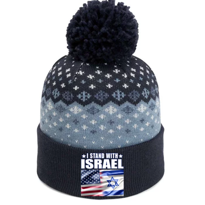 Support Israel I Stand With Israel The Baniff Cuffed Pom Beanie