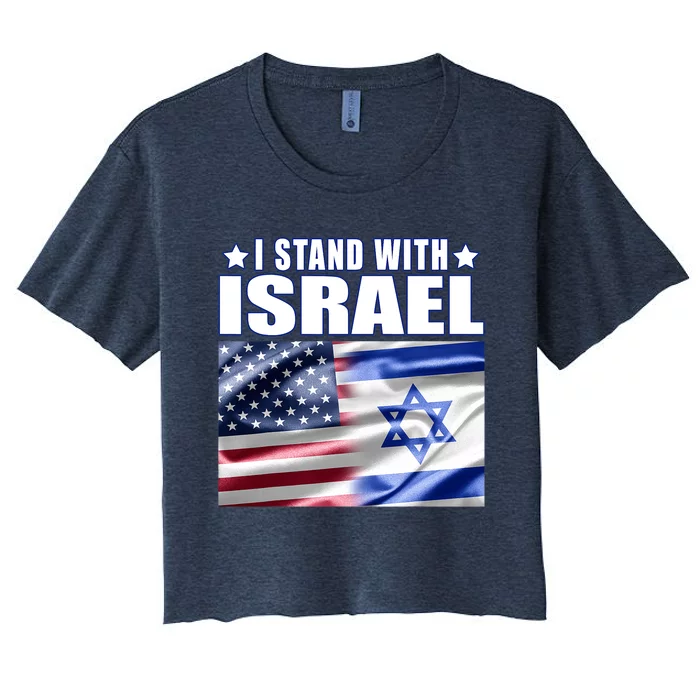 Support Israel I Stand With Israel Women's Crop Top Tee