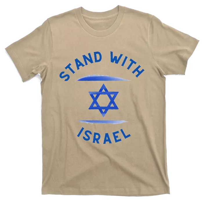 Support Israel I Stand With Israel Israeli Flag T-Shirt