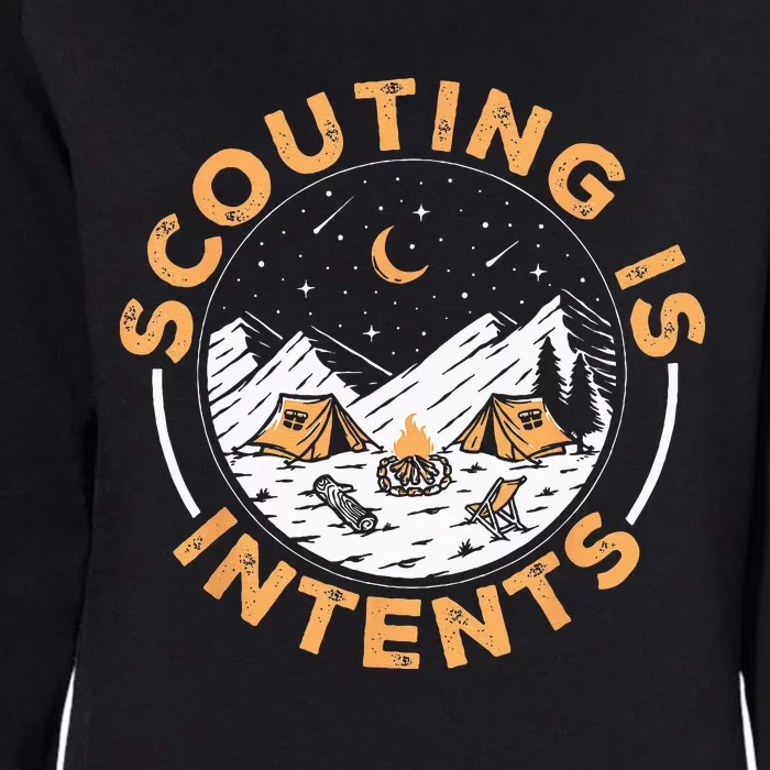 Scouting Is Intents Scout Funny Camping Womens California Wash Sweatshirt