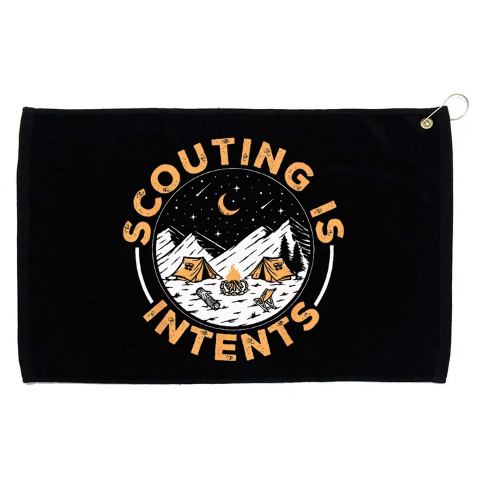 Scouting Is Intents Scout Funny Camping Grommeted Golf Towel