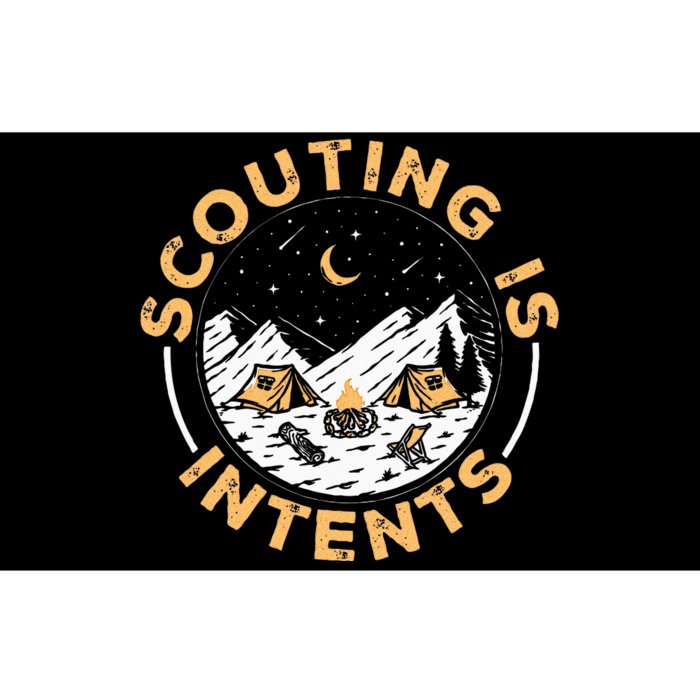 Scouting Is Intents Scout Funny Camping Bumper Sticker