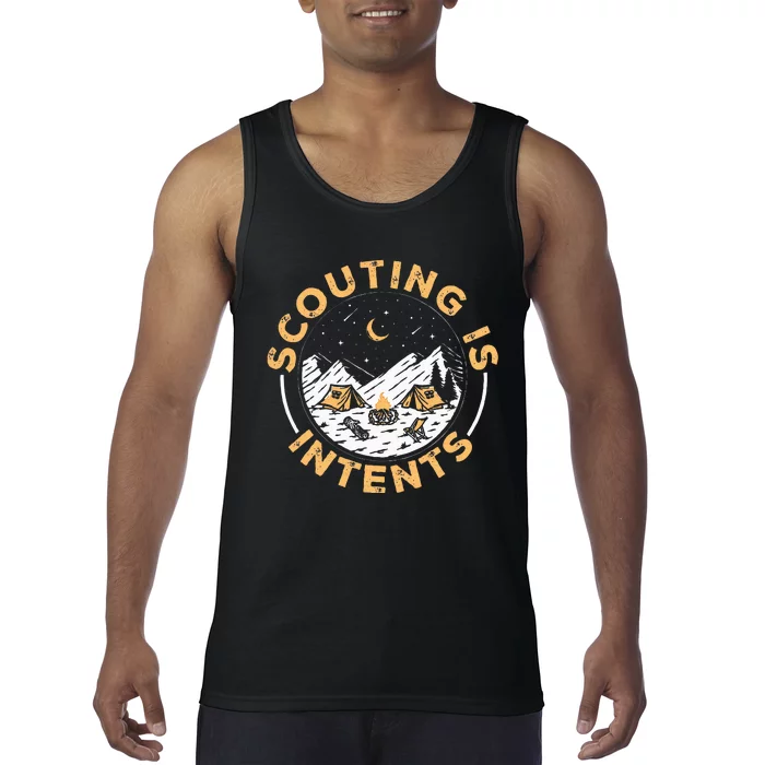 Scouting Is Intents Scout Funny Camping Tank Top