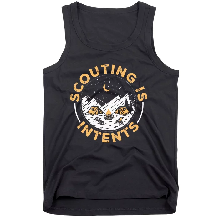 Scouting Is Intents Scout Funny Camping Tank Top