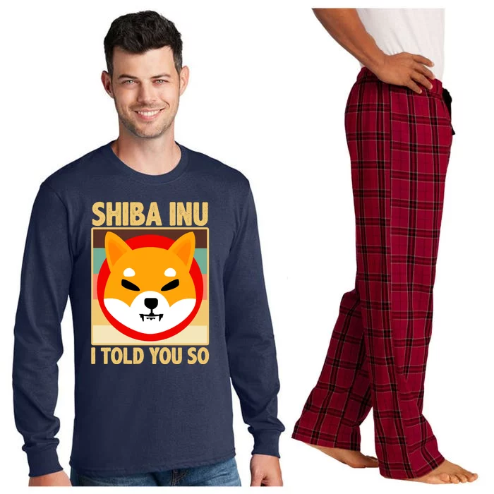 Shiba Inu I Told You So Long Sleeve Pajama Set