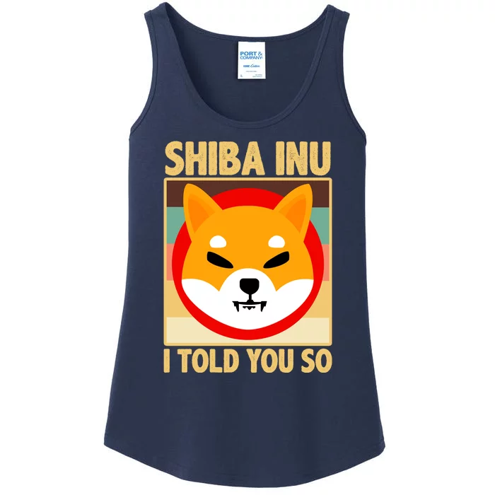 Shiba Inu I Told You So Ladies Essential Tank