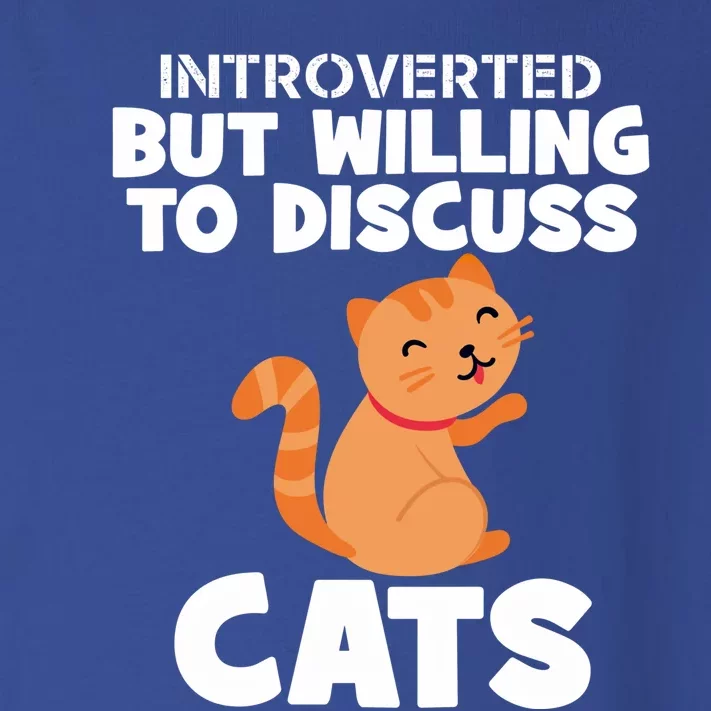 Sarcastic Introverts Introverted But Willing To Discuss Cats Gift Toddler Long Sleeve Shirt