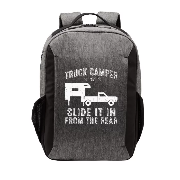 Slide It In From The Rear SlideIn Cabover Truck Camper Vector Backpack