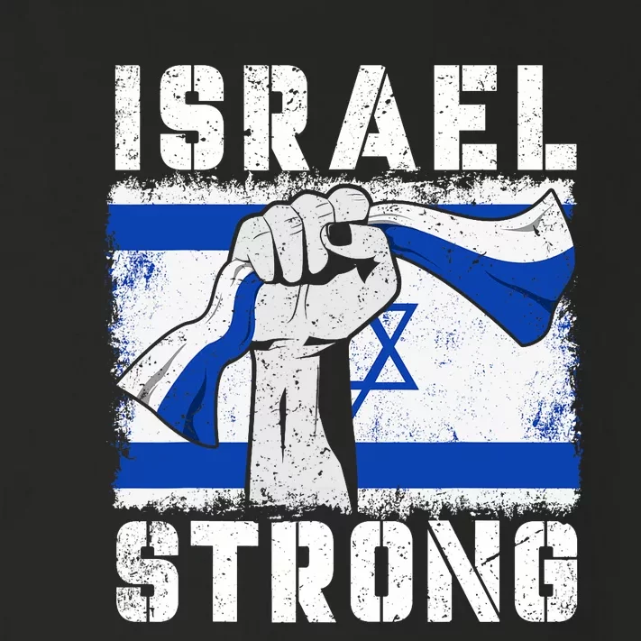 Support Israel I Stand With Israel Vintage Pray For Israel Strong Toddler Long Sleeve Shirt