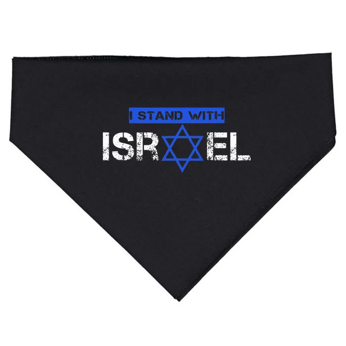 Support Israel I Stand With Israel Flag Pullover USA-Made Doggie Bandana