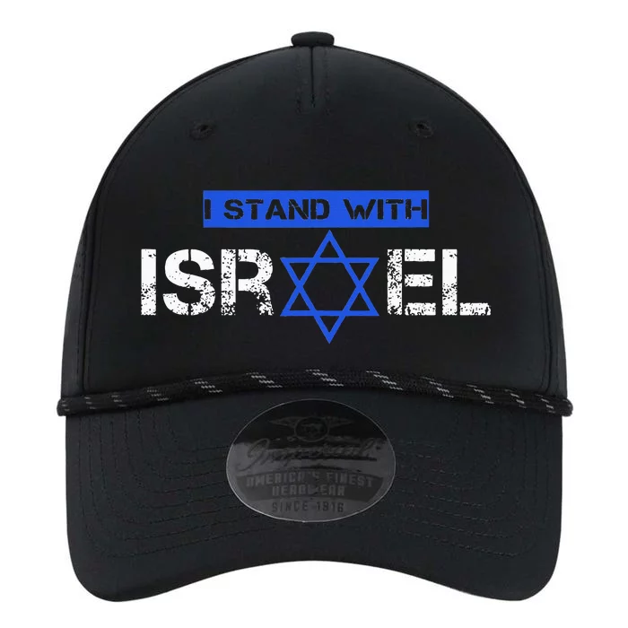 Support Israel I Stand With Israel Flag Pullover Performance The Dyno Cap