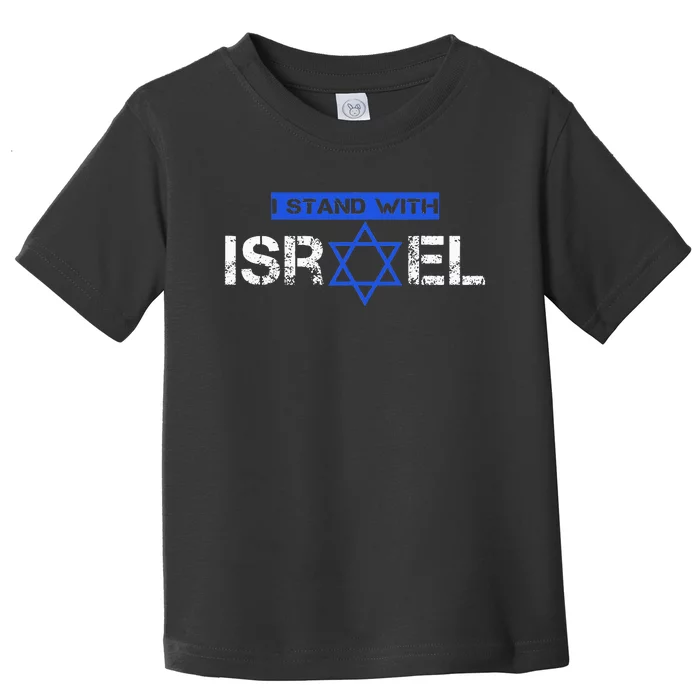 Support Israel I Stand With Israel Flag Pullover Toddler T-Shirt