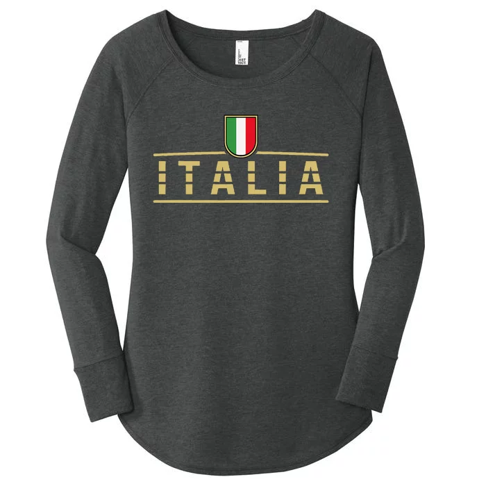 Soccer Italia Italian Flag Italy Women's Perfect Tri Tunic Long Sleeve Shirt