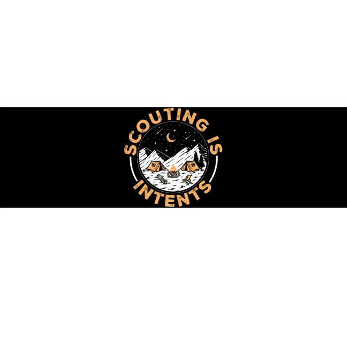 Scouting Is Intents Scout Funny Camping Bumper Sticker