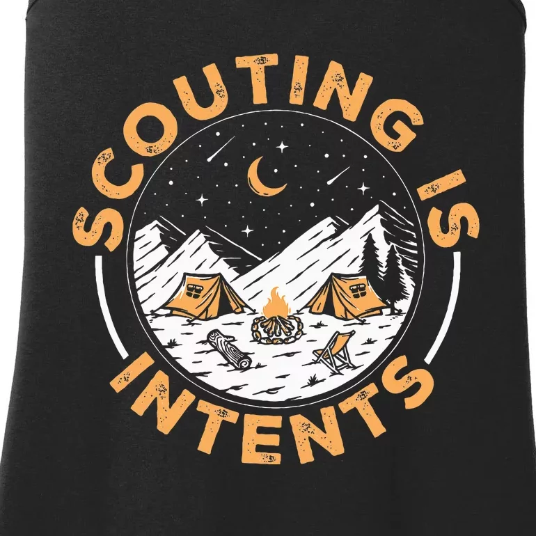 Scouting Is Intents Scout Funny Camping Ladies Essential Tank