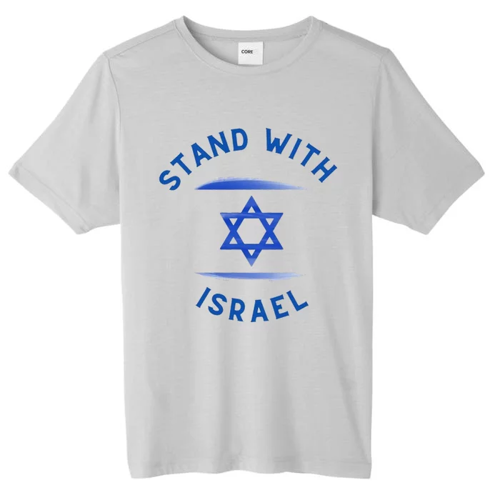 Support Israel I Stand With Israel Israeli Flag ChromaSoft Performance T-Shirt