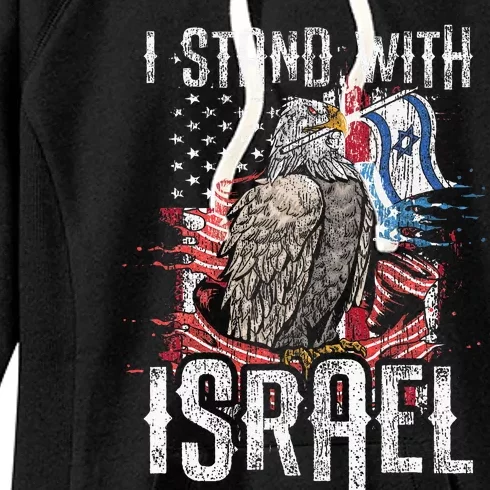 Support Israel I Stand With Israel Israeli Flag Women's Fleece Hoodie