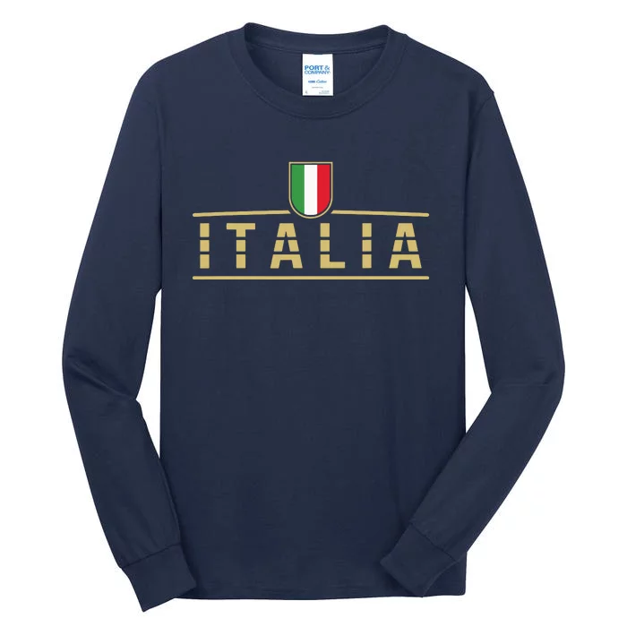 Soccer Italia Italian Flag Italy Tall Long Sleeve T-Shirt