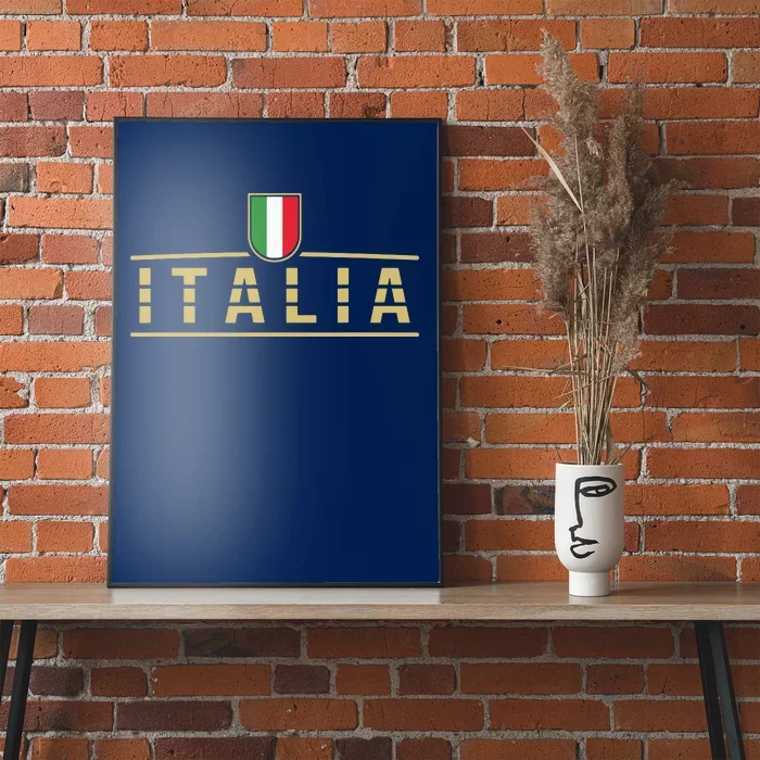 Soccer Italia Italian Flag Italy Poster