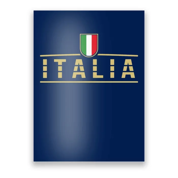 Soccer Italia Italian Flag Italy Poster