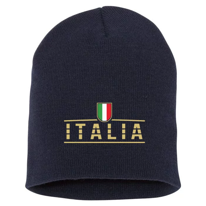 Soccer Italia Italian Flag Italy Short Acrylic Beanie