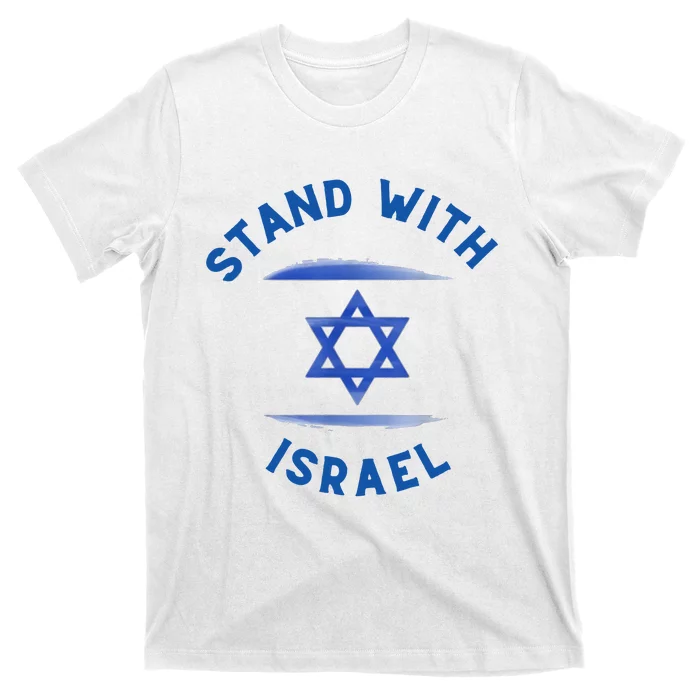 Support Israel I Stand With Israel Israeli Flag T-Shirt